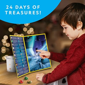 Fun Gemstone Advent Calendar for Kids - 24 Gems to Open