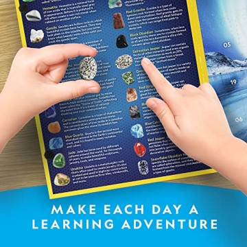 Fun Gemstone Advent Calendar for Kids - 24 Gems to Open