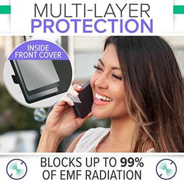 DefenderShield EMF Protection & 5G Anti Radiation iPhone 8/7/6/SE 2020 Case - RFID Blocking EMF Shie...