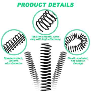 Leinuosen Spiral Binding Coils 120 Pack in Multisize