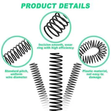 Leinuosen Spiral Binding Coils 120 Pack in Multisize
