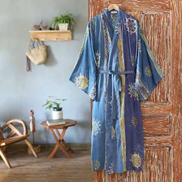 Discover the NOVICA Artisan Handmade Women's Batik Robe - A Luxurious Fashion Statement