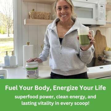 Paradise Herbs Protein & Greens Powder, 20g Protein, 14 Servings