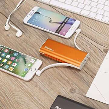 Jackery Bolt 6000 mAh Power Bank with Lightning Cable