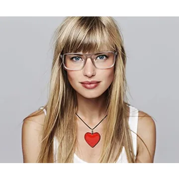 Clayton Jewelry Labs Red Heart Glass Pendant Necklace