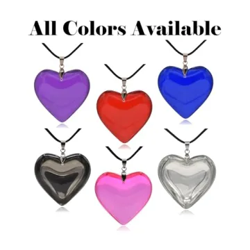 Clayton Jewelry Labs Red Heart Glass Pendant Necklace