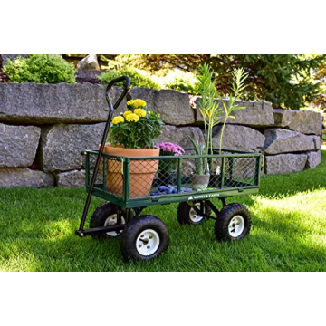 Gorilla Carts GOR400-COM Steel Garden Cart with Removable Sides