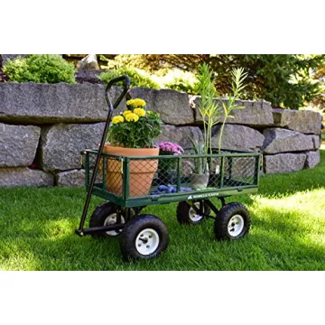 Gorilla Carts GOR400-COM Steel Garden Cart with Removable Sides