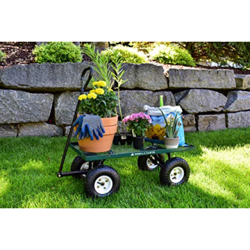 Gorilla Carts GOR400-COM Steel Garden Cart with Removable Sides