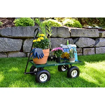 Gorilla Carts GOR400-COM Steel Garden Cart with Removable Sides