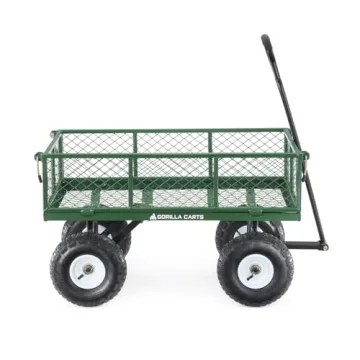 Gorilla Carts GOR400-COM Steel Garden Cart with Removable Sides