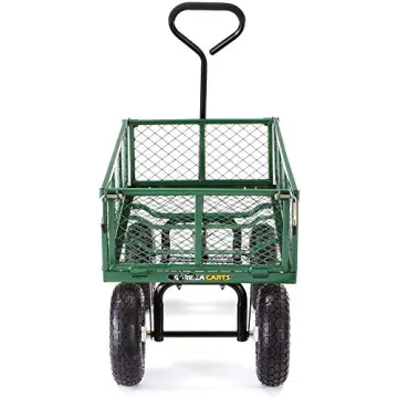 Gorilla Carts GOR400-COM Steel Garden Cart with Removable Sides