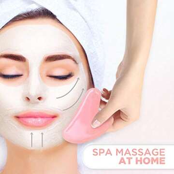 Royal Jade | Rose Quartz Roller and Gua Sha Scrap Tool | Plus 24K Gold Eye Treatment Masks 3 Pairs | Anti-Aging Beauty Kits for Slimming, Toning and Firming Skin | Reduce Puffy Eyes and Firm Wrinkles