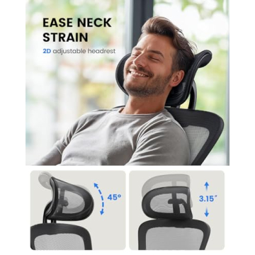 NOBLEWELL Ergonomic Office Chair with Adjustable Features