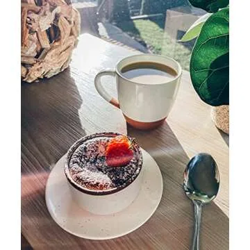 Mora Ceramic Ramekins - 4oz, Set of 6 - Small Oven Safe Baking Dishes/Cups - For Personal Pudding, Creme Brulee, Souffle, Serving Dip, Custard, Ice Cream - Single Mini Bowls - Vanilla White