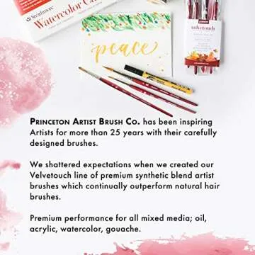 Princeton Velvetouch Round 8" Paint Brush for Artists