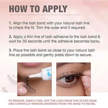 Ardell False Eyelashes Wispy Lashes, Easy Application, Natural Look, Reusable Lashes - Black, 2 Pack