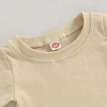 Kupretty Girls Summer Clothes Set - 2Pcs Ruffle T-Shirt & Shorts