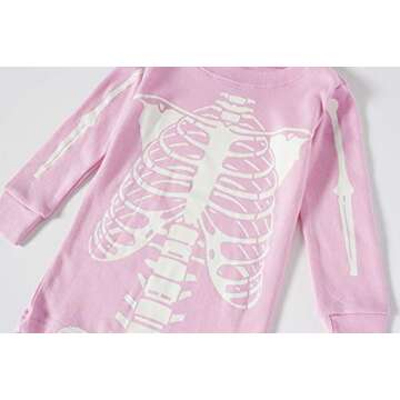 Halloween Glow in The Dark Skeleton PJs for Toddlers