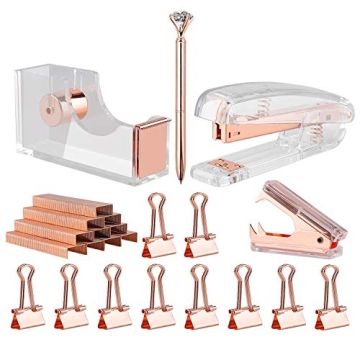 Stylish KIDMEN Rosegold Desk Accessory Kit for Everyone