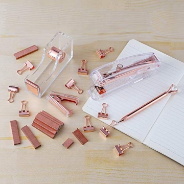 Stylish KIDMEN Rosegold Desk Accessory Kit for Everyone