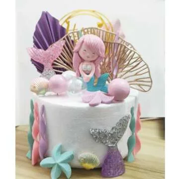 Enchanting Mermaid Cake Topper Set for Magical Birthdays