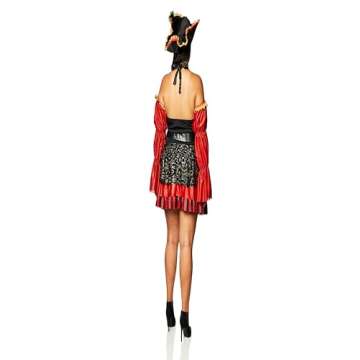 California Costumes Sexy Spanish Pirate Costume Medium Red