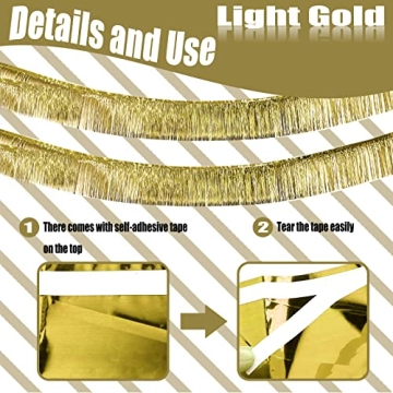 10 Feet Metallic Fringe Garland for Party Decorations