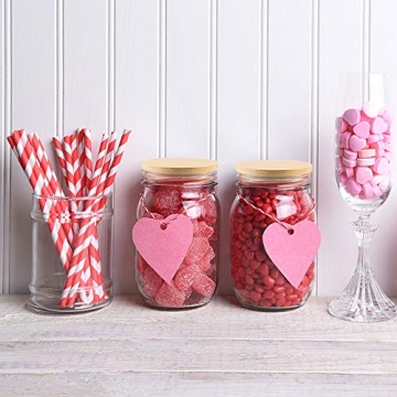 Picowe Bamboo Lids for Wide Mouth Mason Jars 6 Pack