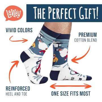 I'd Rather Be Skiing - Fun and Cozy Socks for Ski Enthusiasts & Gift Ideas