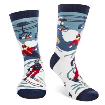 I'd Rather Be Skiing - Funny Unisex Socks for All