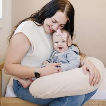 Konssy 2 Pack Nursing Pillow Covers - Premium Comfort for Breastfeeding