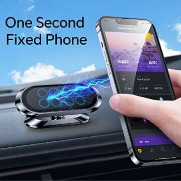 【2-Pack】 Magnetic Phone Holder for Car Dash【Strong Magnet】 Magnetic Car Phone Holder Mount ?...