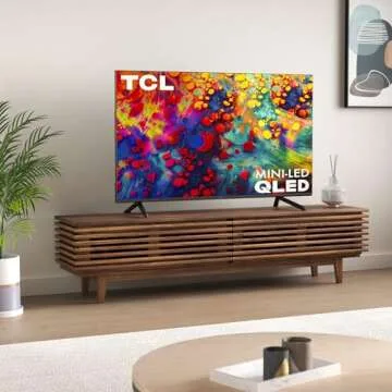 TCL 55-inch 6-Series 4K UHD Dolby Vision HDR QLED Roku Smart TV - 55R635, 2021 Model , Black