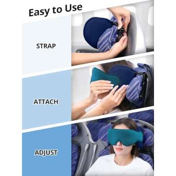 Inspireyes Travel Pillow for Airplanes, Comfortable Travel