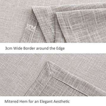 maxmill Flaxy Faux Linen Tablecloth - Durable & Elegant