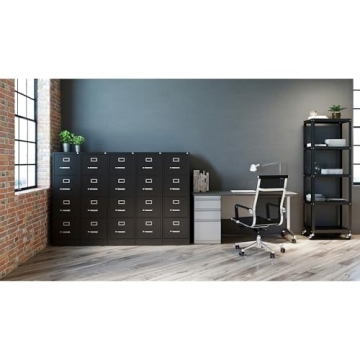 Lorell LLR60191 4-Drawer Vertical File Cabinet with Lock