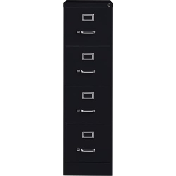 Lorell LLR60191 4-Drawer Vertical File Cabinet with Lock
