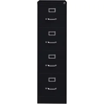 Lorell LLR60191 4-Drawer Vertical File Cabinet with Lock