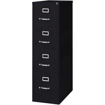 Lorell LLR60191 4-Drawer Vertical File Cabinet with Lock