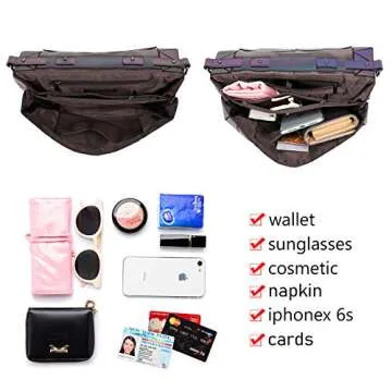 Stylish Geometric Luminous Crossbody Bag for Women