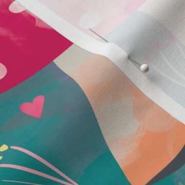 Spoonflower Fabric - Mushroom Forest Butterflies Purple Woods Mushrooms Printed on Petal Signature Cotton Fabric by The Yard - Sewing Quilting Apparel Crafts Decor