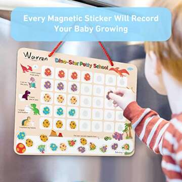 Babebay Dinosaur Potty Training Chart for Toddlers