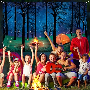 Blulu Forest Camping Photography Backdrop for Fun Events