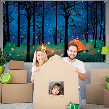 Blulu Forest Camping Photography Backdrop for Fun Events