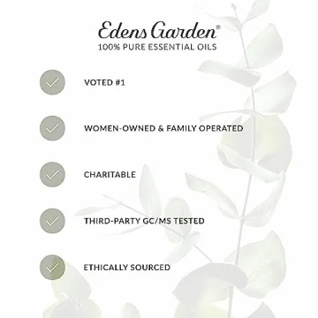 Edens Garden Tea Tree Essential Oil- 100% Pure Premium Grade, Undiluted, Natural, Therapeutic, Aromatherapy, The Best for Diffuser, Hair, Humidifiers, Kid Safe 10 ml (.33 fl oz)
