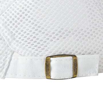 VOBOOM Breathable Mesh Summer Hat - Adjustable & Cool