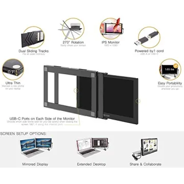 SideTrak Slide Portable 12.5" Monitor | Laptop Companion