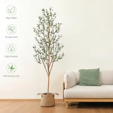 7FT Kazeila Artificial Olive Tree for Home Decor