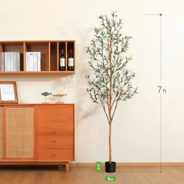 7FT Kazeila Artificial Olive Tree for Home Decor